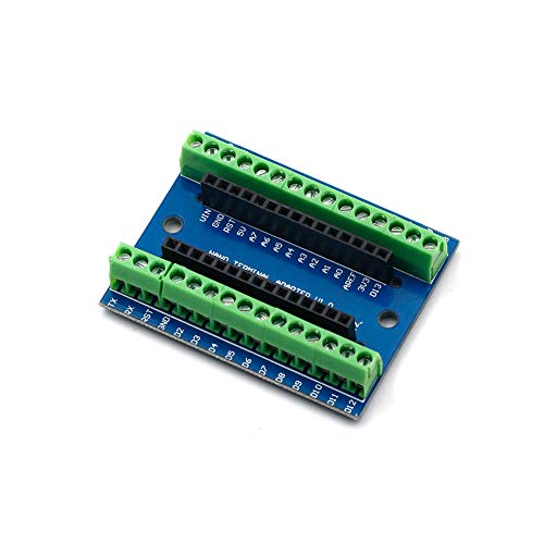 Treedix 2pcs Terminal Adapter Expansion Board IO Shield V1.O Replacement Compatible with Arduino Mini Nano Board V3.0 Projects