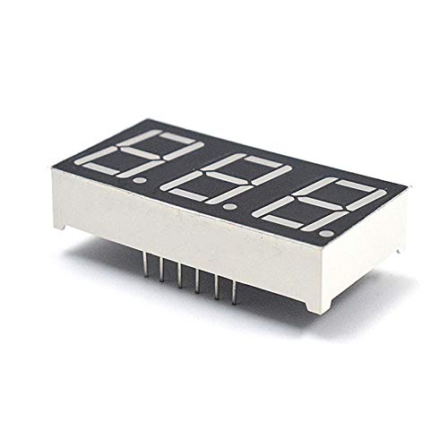 Treedix 0.56" 3-Digit 7-Segment Display Common Cathode 3-Digit LED Display Digital Tube