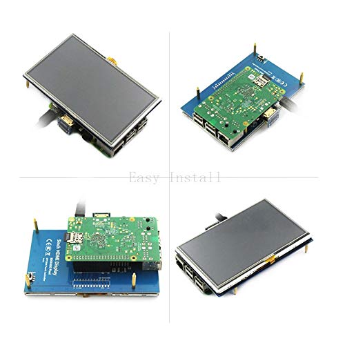 Treedix 5 Inch TFT LCD Display LCD Monitor 800×480 Color Touch Screen Module with Touch Pen Compatible with Raspberry Pi 3B+/4B
