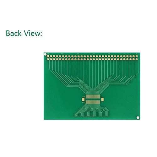 Treedix 6pcs 60PIN 0.5-1.0mm Pitch Test Board TFT LCD Universal Test Board 2.54 Pitch Adapter Board