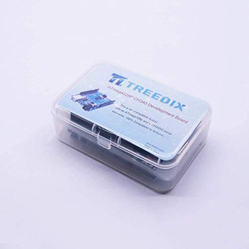 Treedix ATmega328P CH340 Development Board Compatible with Arduino UNO R3 Board Kit for Starter with Cable