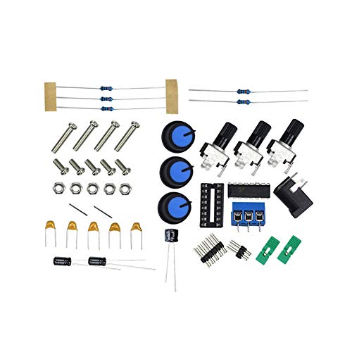 Treedix XR2206 Signal Generator DIY Kit Sine/Triangle/Square Output 1Hz-1MHz Adjustable Frequency High Precision Function Signal Generator with Acrylic Case