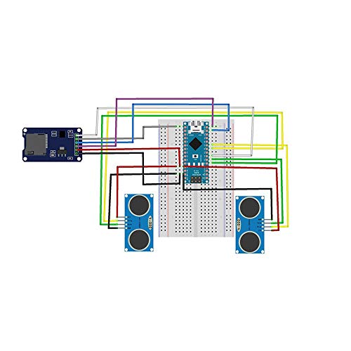 Treedix Ultrasonic Sensor HC-SR04 Ultrasonic Distance Measuring Module Compatible with Arduino UNO R3/51/STM32