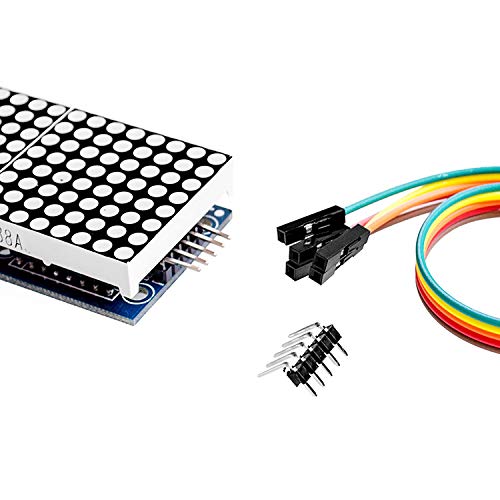 Treedix MAX7219 Dot Matrix Module 4 in 1 Display Compatible with Arduino Microcontroller with 5Pin Line