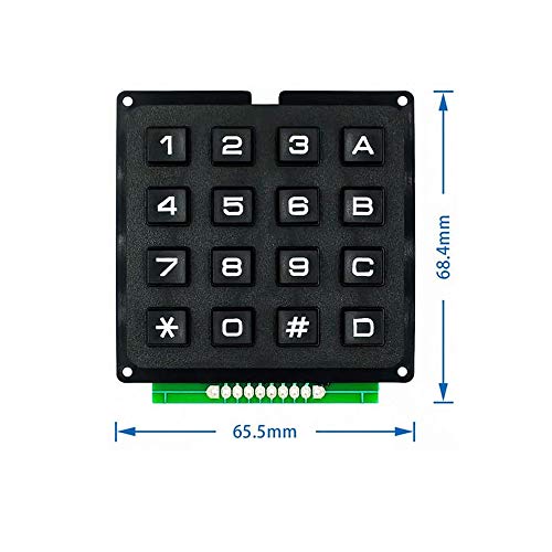 Treedix 4x4 Keypad 16 Buttons Keypad Module Number Pad Compatible with ...
