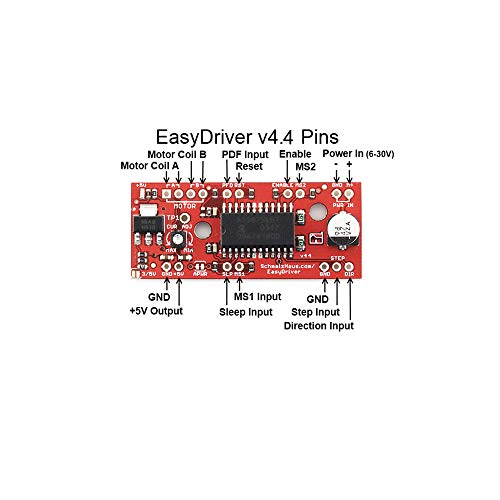 Treedix 5Pcs A3967 EasyDriver Shield Stepping Stepper Motor Driver Compatible with Arduino