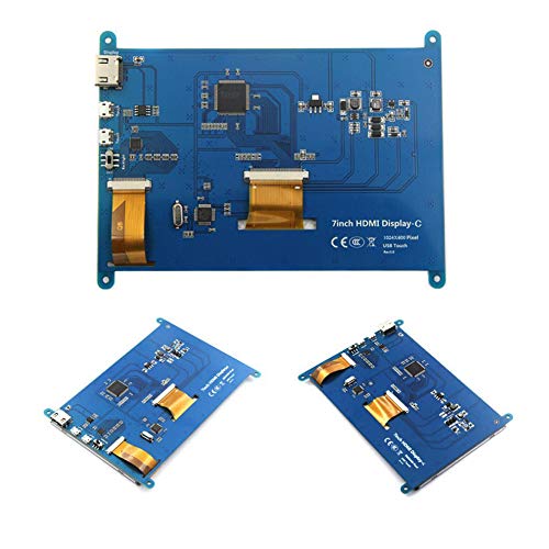 Treedix 7 inch Capacitive Touch Screen LCD Display Monitor HDMI Module 1024x600 Compatible with Raspberry Pi 3B+/4B