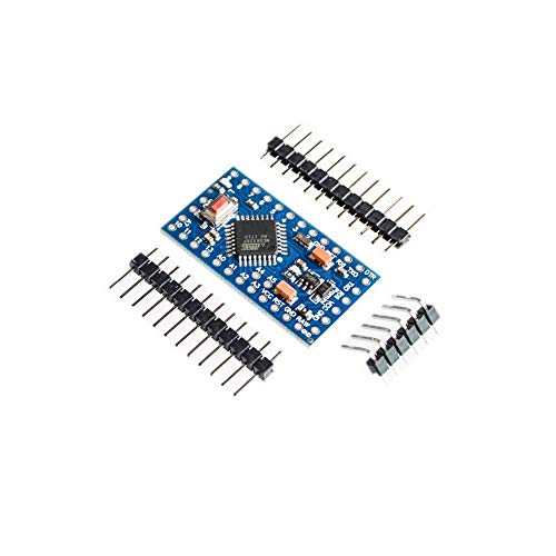 Treedix 2pcs PRO Mini Atmega328P-AU 5V/16MHz Development Board Montroller Bootloadered with Pin Headers Compatible with Arduino