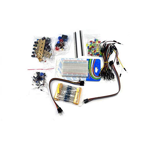 Treedix Electronics Fun Kit Jumper Wire, Precision Potentiometer Breadboard Basic Kit Components Experiment Accessoriesor Replacement