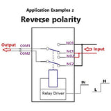 Treedix 2PCS DPDT Relay Module Reverse Polarity Switch Compatible with Arduino