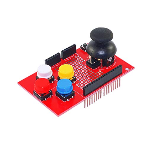 Treedix Joystick Shield Kit Control Joystick Expansion Board Simulated Keyboard and Mouse Functions Compatible with Arduino