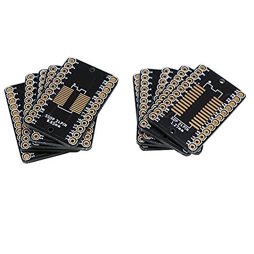 Treedix SSOP 0.65MM/SOP 1.27MM to DIP Adapter PCB Proto Board SMD to DIP Adapter SMD Converter Breakout Board