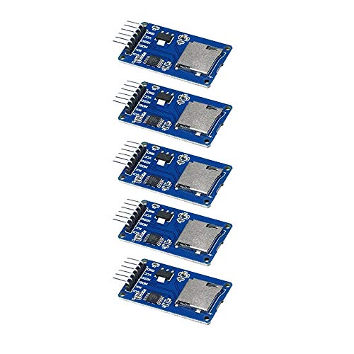 Treedix 10pcs Module Mini TF Card Read and Write Micro SD Card SPI Interface Compatible with Arduino