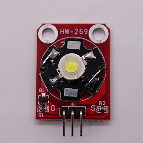 Treedix 5pc DIY 3W 180~210lm 6000~7000K LED White High Power Module Compatible with Arduino (Works with Official Arduino Boards).