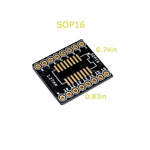 Treedix SSOP 0.65MM/SOP 1.27MM to DIP Adapter PCB Proto Board SMD to DIP Adapter SMD Converter Breakout Board