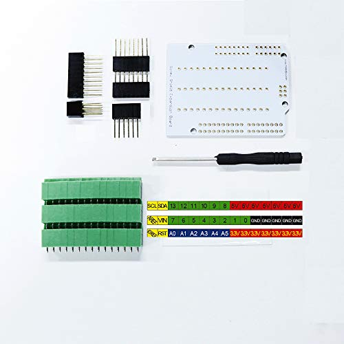 Treedix Spring Terminal Block Breakout Module Expansion Board Compatible with Arduino UNO R3