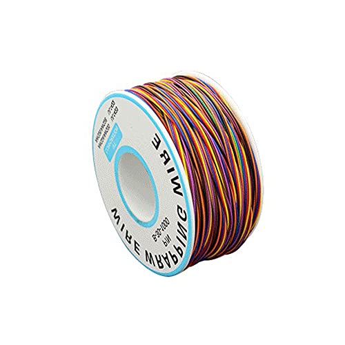 Treedix Lötkupfer-Anschlussdraht, Wickeldraht, Überbrückungsdraht, verzinnt, PVC-beschichtet, verzinnt, 105 Grad Celsius, Kabelrolle
