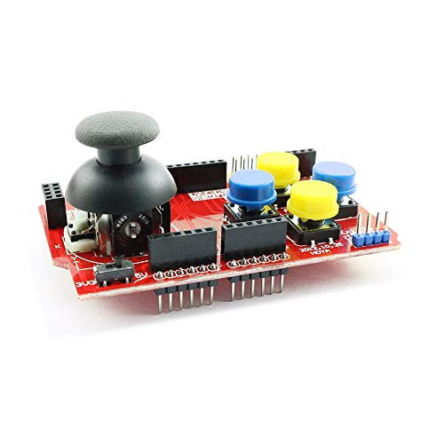 Treedix Game Joystick Expansion Board Simulates Keyboard and Mouse Functions Replacement Compatible with Arduino Joystick Shield