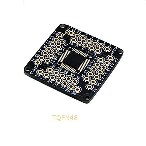 Treedix 8pcs TQFN44 to TQFN48 0.5mm Pitch SMD to DIP Mounting Adapter PCB Proto Breakout Board