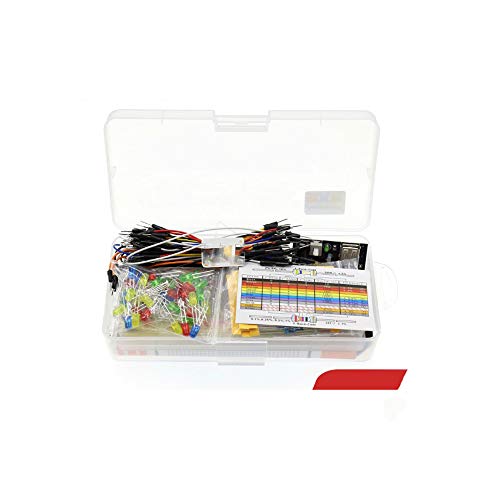 Treedix Electronics Fun Kit Jumper Wire, Resistors, Breadboard Basic Kit Components Experiment Accessories Replacement Compatible with Arduino UNO R3