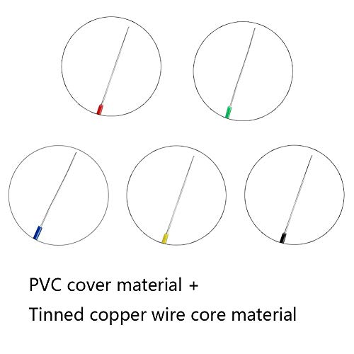 Treedix Lötkupfer-Anschlussdraht, Wickeldraht, Überbrückungsdraht, verzinnt, PVC-beschichtet, verzinnt, 105 Grad Celsius, Kabelrolle
