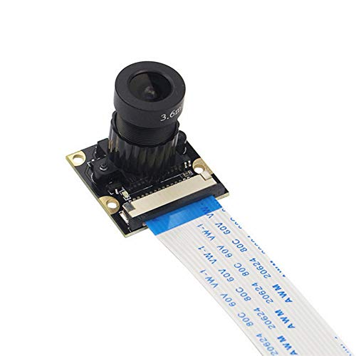 Treedix OV5647 Camera Module Adjustable Focus 5MP 1080P with Connection Cable Compatible with Raspberry Pi 2B/3A/3B/3B+/4B
