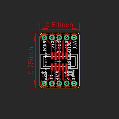 Treedix 2 Stück JTAG Breakout Board Adapter Konverter SWD Breakout Jtag Debug Board mit 2 Reihen 1,27/2,54 mm Pitch 10-polig Buchse auf Buchse IDC-Anschluss Flaches flexibles graues Ribbon Jumper Kabel 200 mm für J-Link