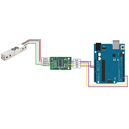 Treedix Digital Load Cell Weight Sensor 1kg/5KG/10kg/20kg Portable Electronic Kitchen Scale + HX711 Weighing Sensors Ad Module