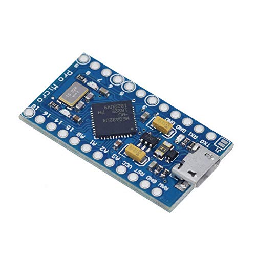 Treedix ATmega32U4 5V/16MHz Microcontroller Board Module with Pin Header Compatible with Arduino Pro Micro Mini Board Peojects