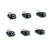 Treedix 6pcs 3.5mm Female Audio Jack Breakout Board Plastic PCB Mount 5-Pin Stereo Socket Audio Connector