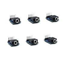 Treedix 6pcs 3.5mm Female Audio Jack Breakout Board Plastic PCB Mount 5-Pin Stereo Socket Audio Connector
