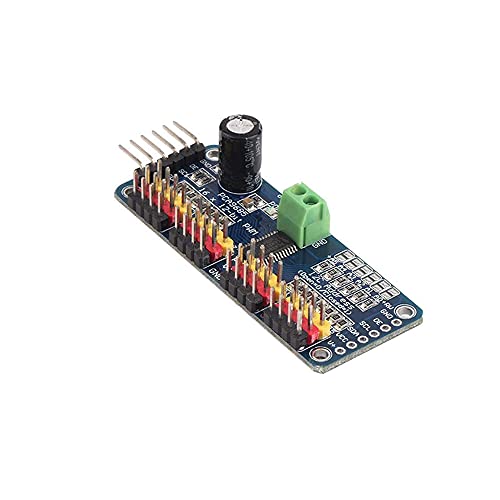 Treedix Compatible with Arduino PCA9685 16-Channel Module PWM/Steering Gear Driver Board IIC