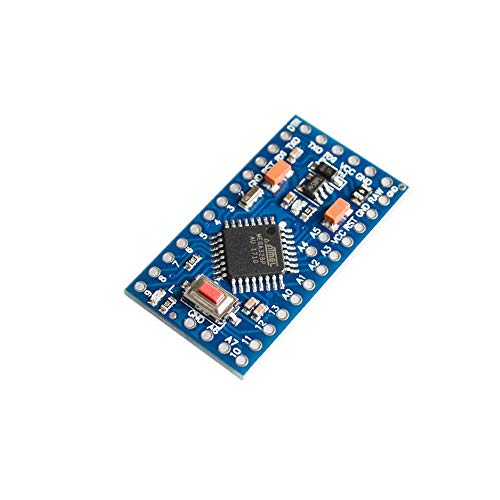Treedix 2pcs PRO Mini Atmega328P-AU 5V/16MHz Development Board Montroller Bootloadered with Pin Headers Compatible with Arduino