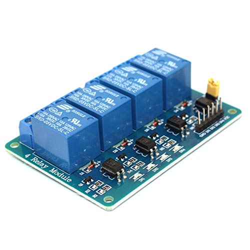 Treedix 4 Channel DC 5V Relay Module with Optocoupler