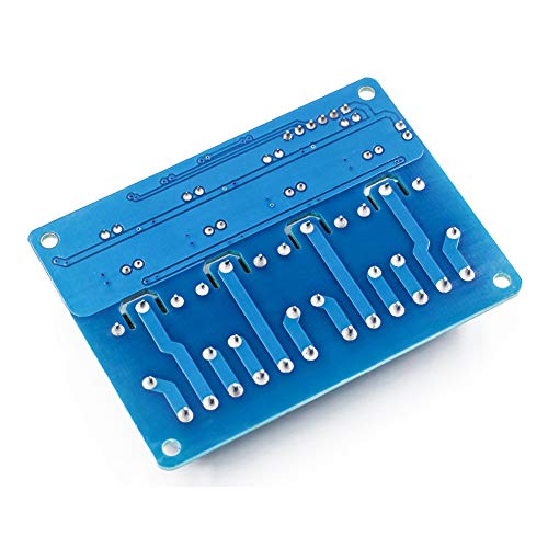 Treedix Relay Module Board 4 Channel 12V Optocoupler High or Low Level Trigger PLC IOT Compatible with Arduino Smart Home