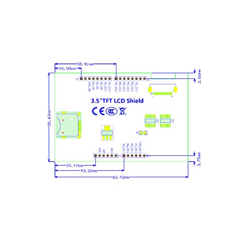 Treedix 3.5 inch TFT LCD Display 320 x 480 Color Screen Module Compatible with Arduino UNO R3 Mega2560