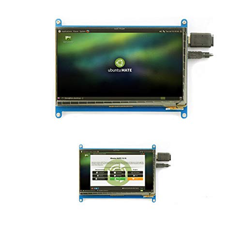 Treedix 7 inch Capacitive Touch Screen LCD Display Monitor HDMI Module 1024x600 Compatible with Raspberry Pi 3B+/4B