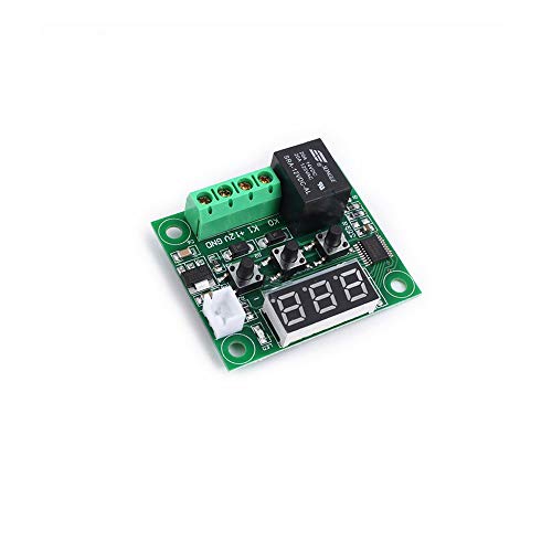 Treedix 2pcs XH-W1209 Digital Display Thermostat High Precision Temperature Controller Temperature Control Switch Miniature Temperature Control Board with Waterproof Probe