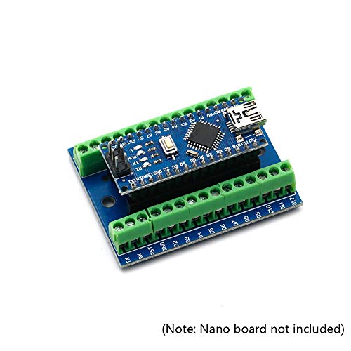 Treedix 2pcs Terminal Adapter Expansion Board IO Shield V1.O Replacement Compatible with Arduino Mini Nano Board V3.0 Projects