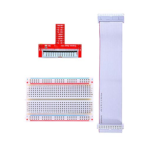 Treedix GPIO Breakout Expansion Kit Compatible with Raspberry Pi, T-Type Expansion Board, 26 Pin Male - Female - Male Extension Cable