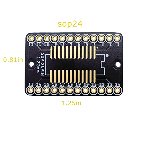 Treedix SSOP 0.65MM/SOP 1.27MM to DIP Adapter PCB Proto Board SMD to DIP Adapter SMD Converter Breakout Board