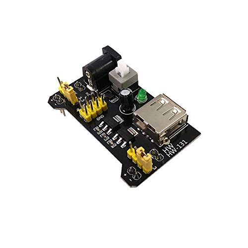 Treedix Breadboard Power Module 3.3V/5V for Solderless Prototype Breadboard MB102 Breadboard Dedicated Power Module