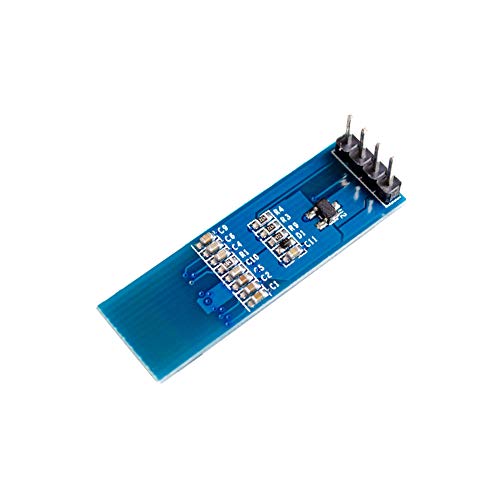 Treedix 2pcs 0.91 inch OLED Display Module White Blue Color Display I2C Interface SSD1306 OLED Screen Driver DC 3.3V~5V Compatible with Arduino Raspberry Pi