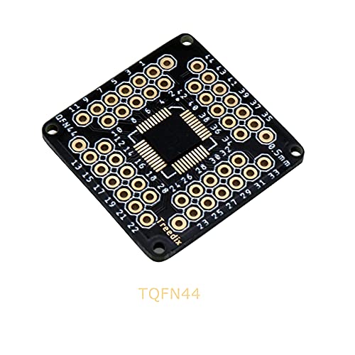 Treedix 8pcs TQFN44 to TQFN48 0.5mm Pitch SMD to DIP Mounting Adapter PCB Proto Breakout Board