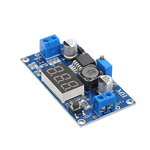 Treedix 2pcs LM2596 Adjustable Voltage Regulator DC-DC with Voltmeter Display 12V to 3.3V, 12V to 5V, 24V to 5V, 24V to 12V, 36V to 24V