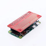 Treedix Compatible with Raspberry Pi Zero 2pcs GPIO Protoboard Breadboard HAT with Female Pin Connector PCB Prototyping Board （unwelding）