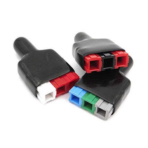 Treedix 20pcs Flame Retardant Cover Rubber Sleeve Compatible with Anderson Power Pole Connectors
