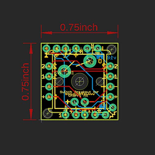 Treedix 9pcs Key Switch Breakout Prototype PCB Board Compatible with Cherry MX