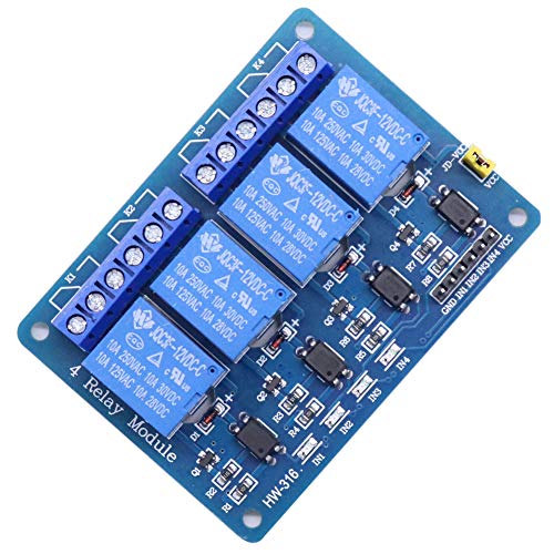 Treedix 5V 2, 4, 8Channel Relay Module with Optocoupler Isolation Relay Control Board Compatible with Arduino UNO R3 Raspberry Pi DSP AVR PIC ARM