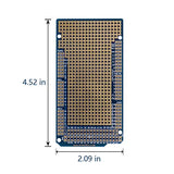 Treedix 5 pcs Prototype Shield Board Compatible with Arduino Mega 2560 Solderable Universal BreadBoard PCB Double Sided Tinned Gold Plated Holes